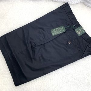 ✅ NWT / ORVIS WRINKLE-FREE PURE COTTON CHINO SHORTS Waist 33W Navy